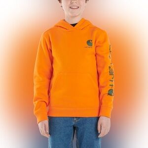Kids Carhartt Orange Sweatshirt Hoodie